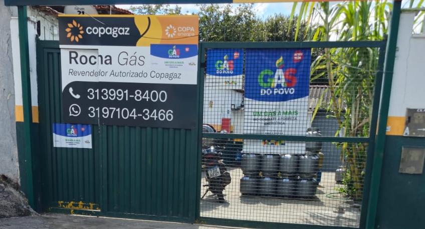 Fachada da Rocha Gás em Betim